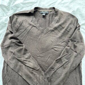 Banana Republic silk/cashmere pullover sweater brownish grey Medium